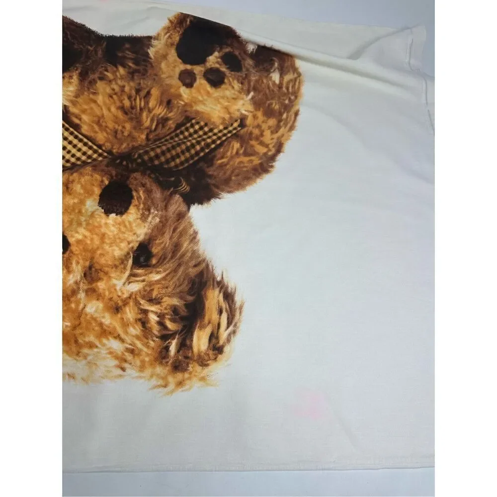 Vintage Rare Set  Duvet/Pillowcase Teddy Bear Print Cotton Made in Germany *Note